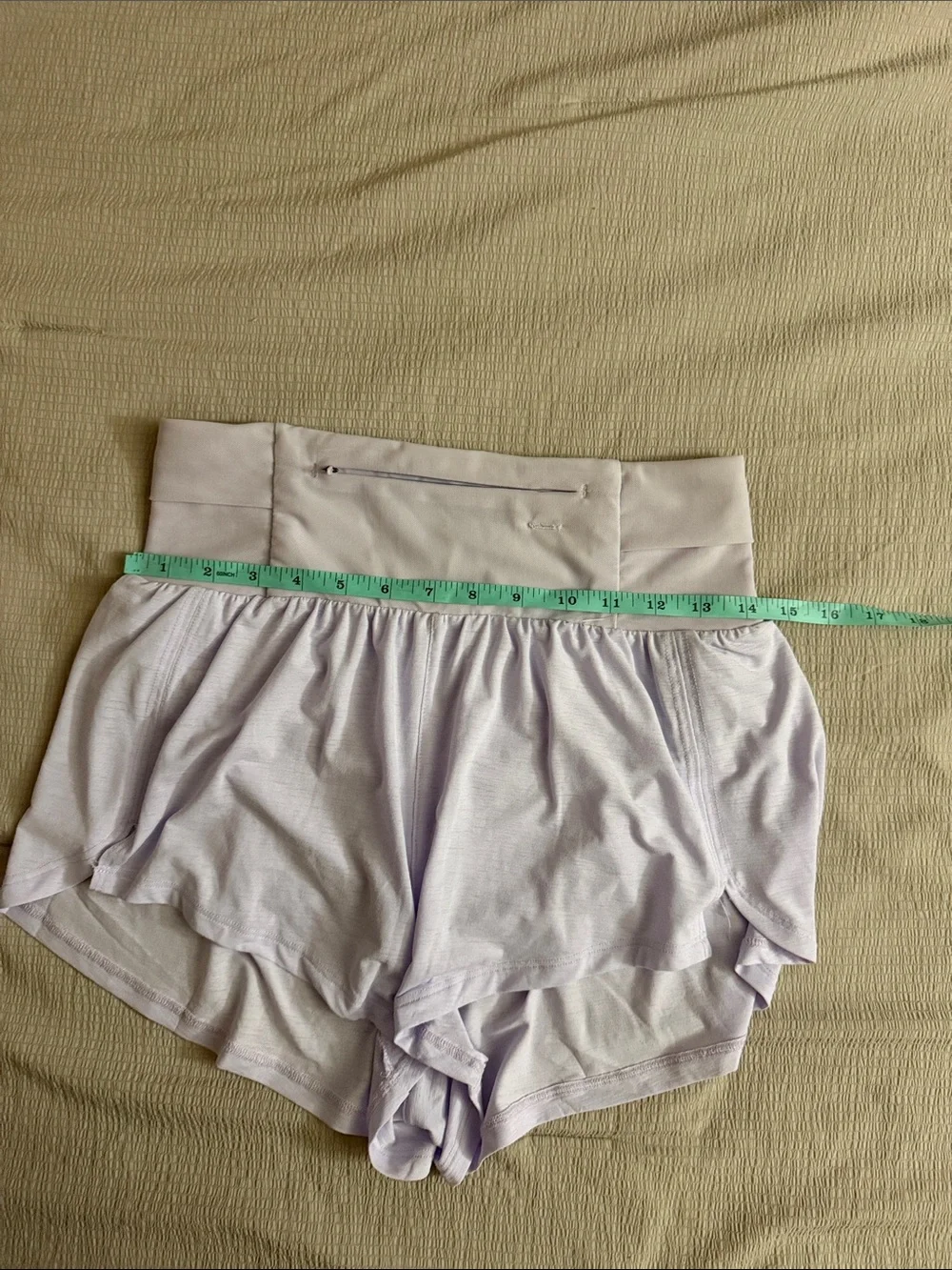 Free People LIGHT AS AIR HIGH WAIST RUNNING SHORTS IN Lavender